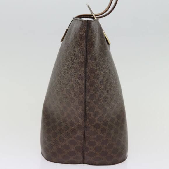 CELINE Macadam Canvas Shoulder Bag Pvc Brown - Picture 4 of 13